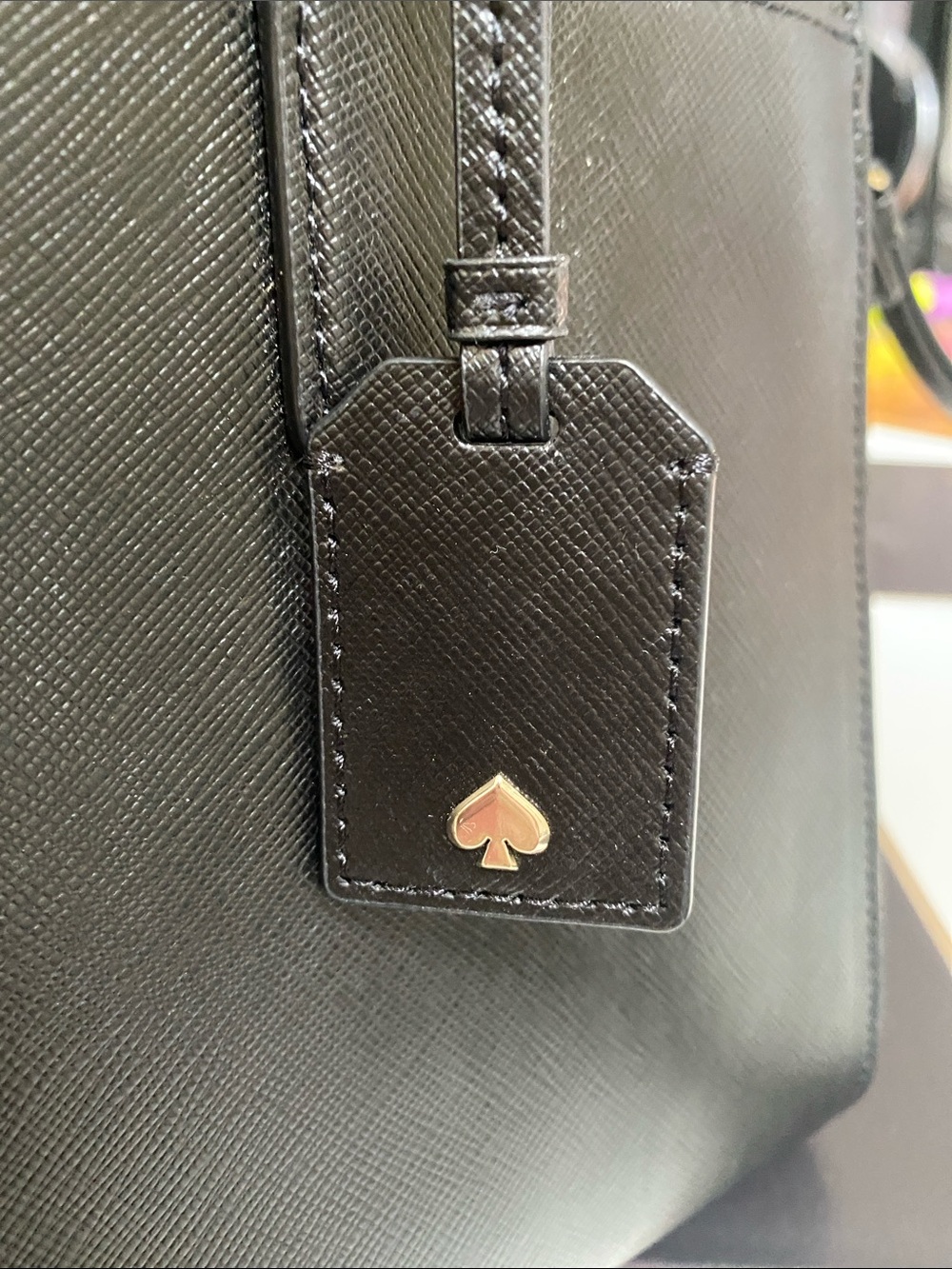 kate Spade Cameron Black Saffiano Leather Satchel with Removable Strap - Picture 3 of 7